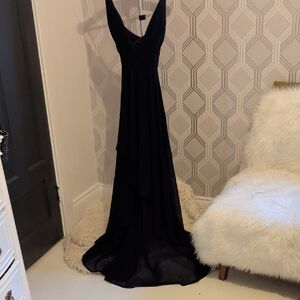 Sophisticated Deep Blue Evening Gown